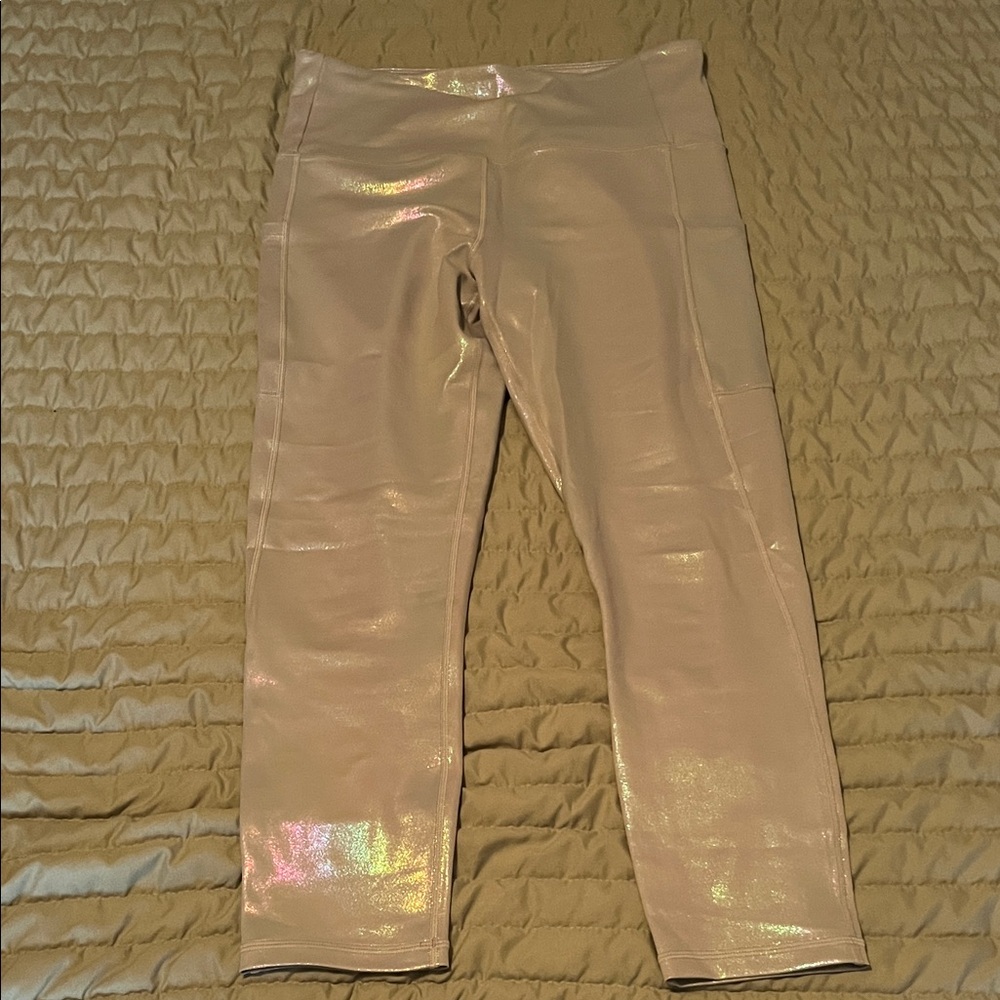 Shimmering Silver Women’s Leggings